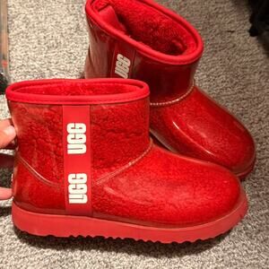 Original red ugg tasman boots